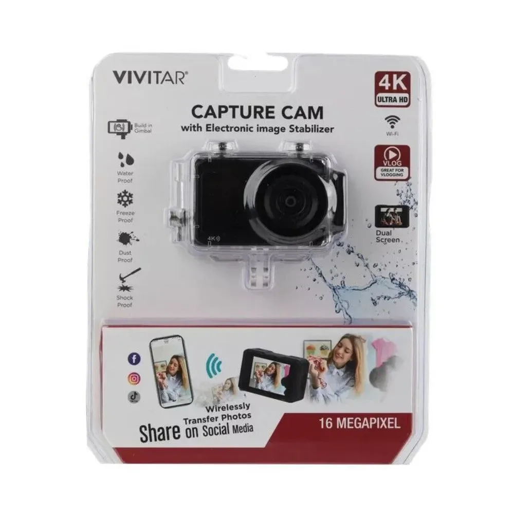 Vivitar Capture Cam With Electronic Image Stabilizer 4K Ultra HD 16MP